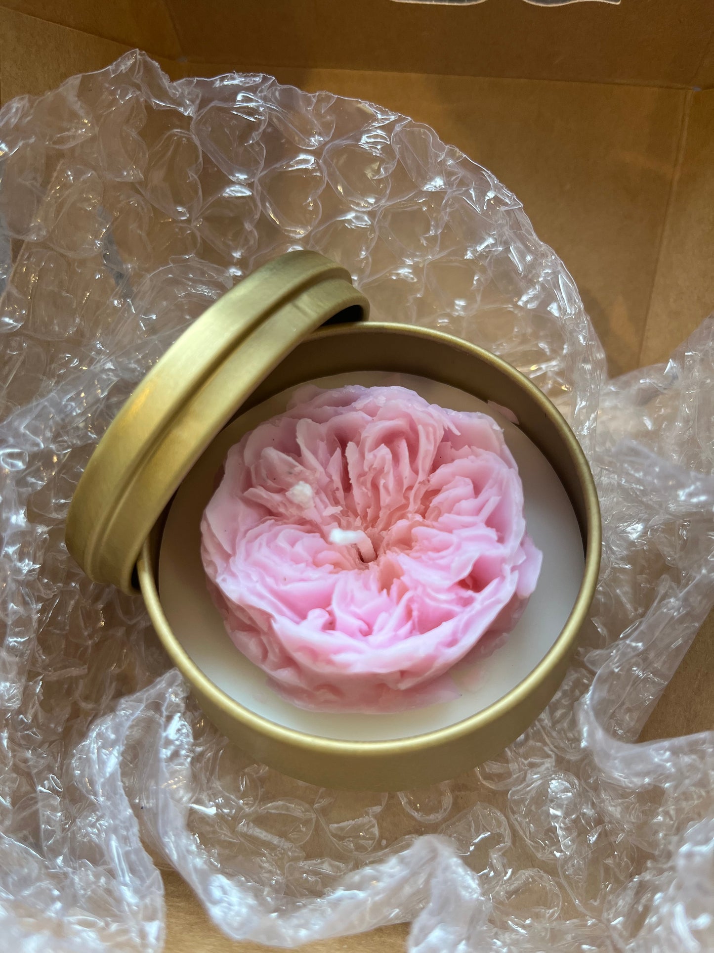 English Roses Pink Soy Wax Candle