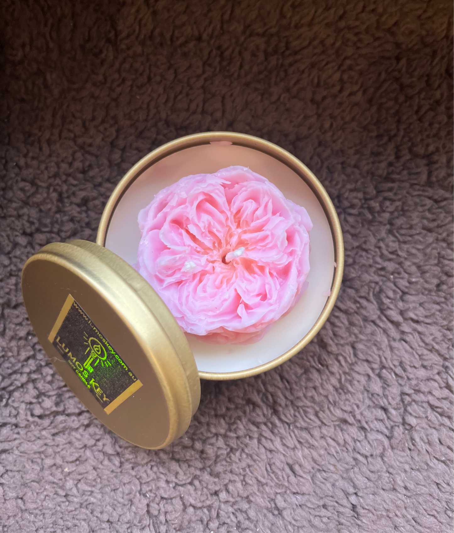 English Roses Pink Soy Wax Candle